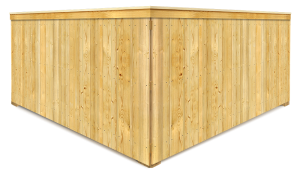 Photo of a stockade privacy wood fence in Northern Washington
