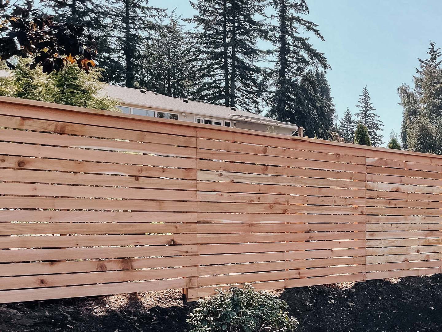 Photo of a Lynden WA wood fence