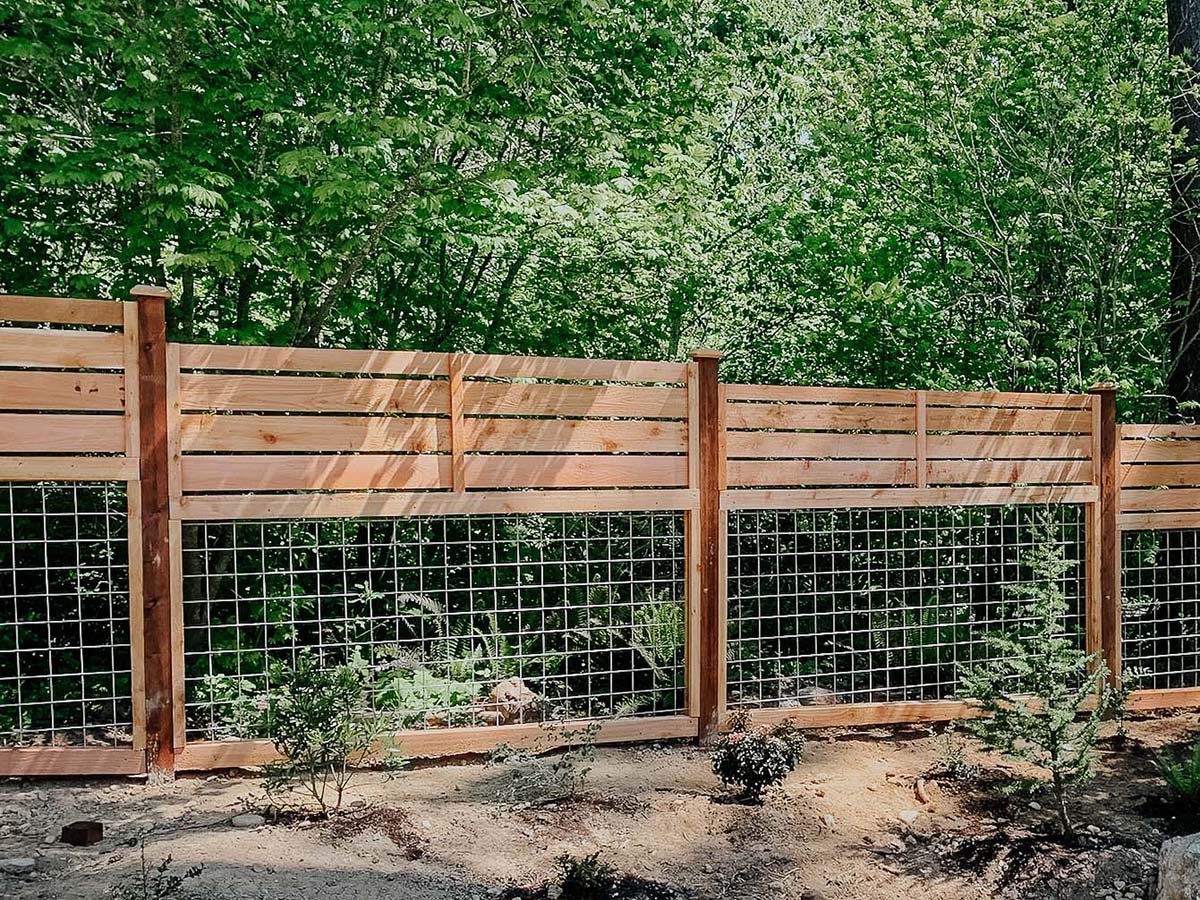 Photo of a Whatcom County wood fence