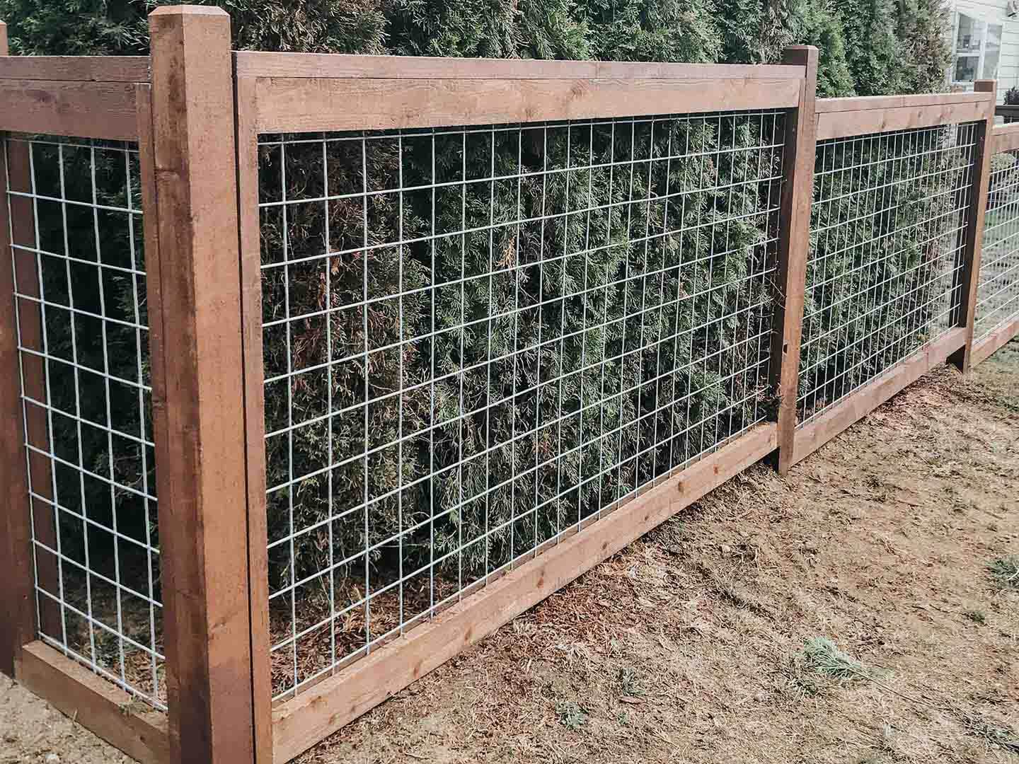 Photo of a Wood and wire fence in the Pacific Northwest