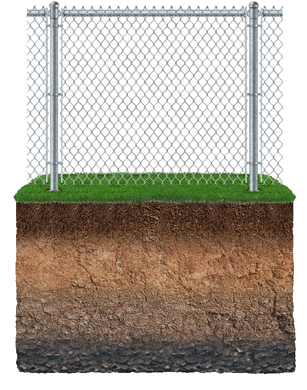 No dig chain link fence company in Whatcom County Washington