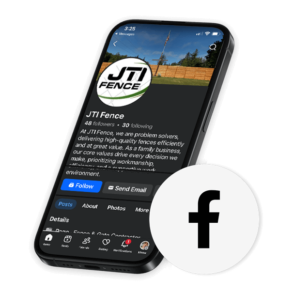 Follow JTi Fence on Facebook